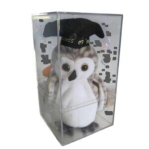 NWT Wiser Ty Beanie Owl Class of 99 Collectible with clear case